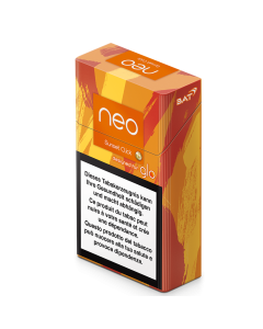 Packung neo™ Tabak-Stick Sunset Click links Seitenansicht