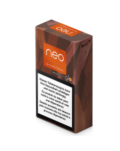 Packung neo™ Tabak-Stick Terracotta Tobacco links Seitenansicht